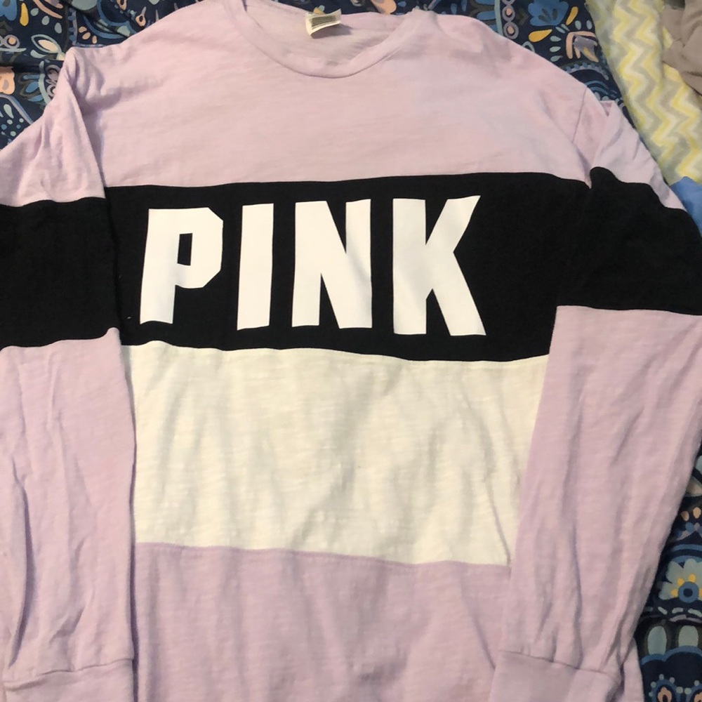 VS PINK striped tee